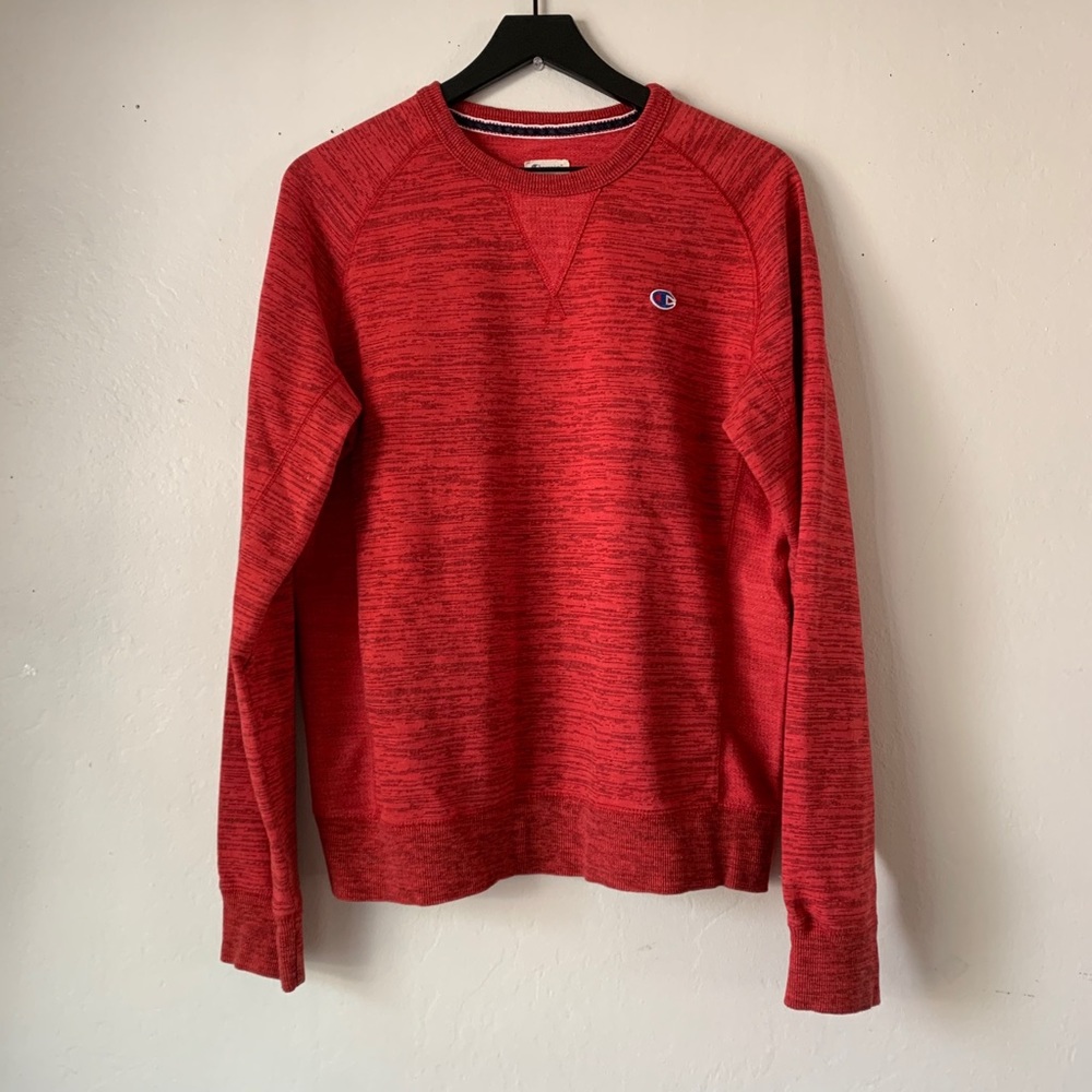 Champion Crew Neck Sweatshirt in Red